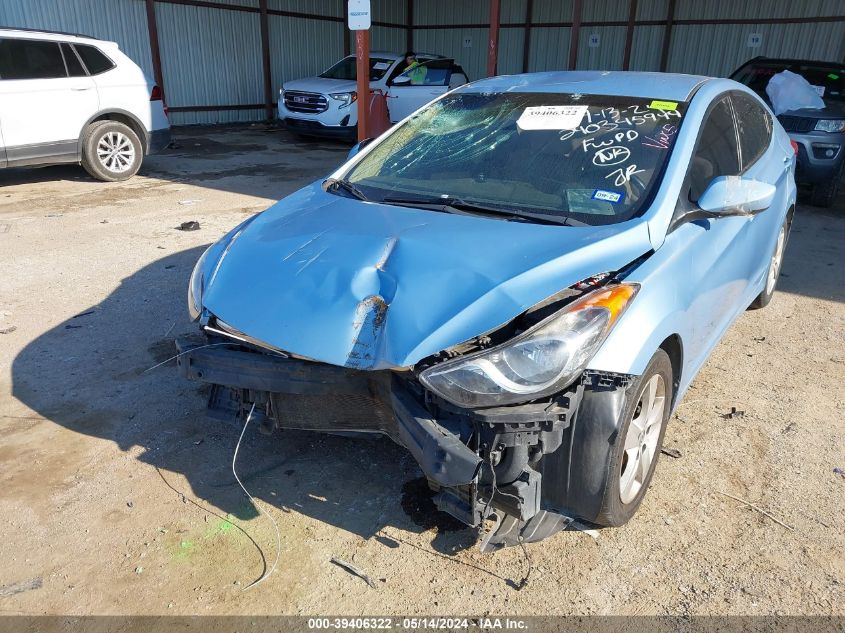 2012 Hyundai Elantra Gls (Ulsan Plant) VIN: KMHDH4AE4CU346413 Lot: 39406322