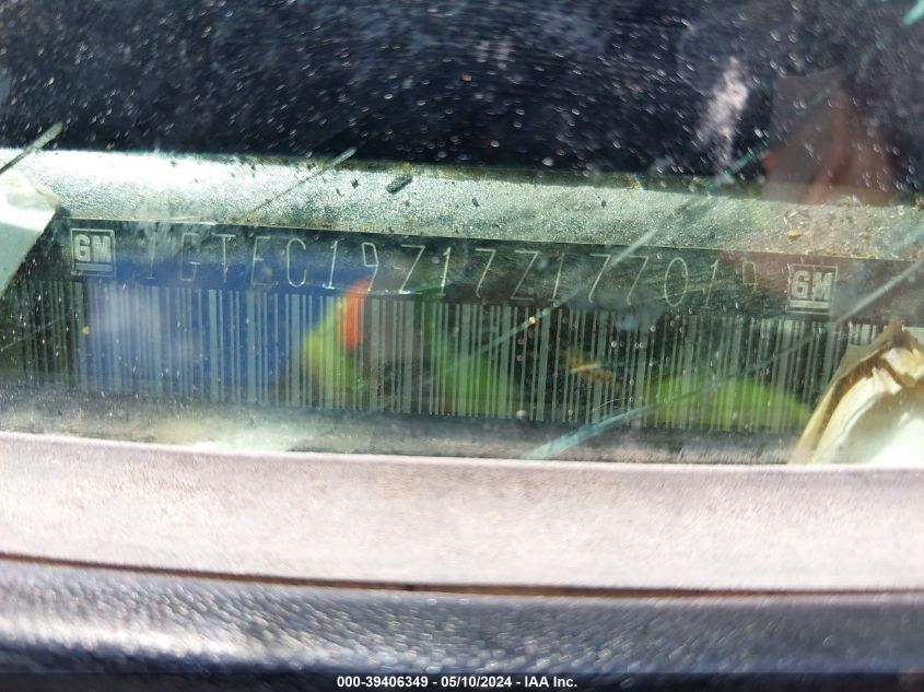 2007 GMC Sierra 1500 Classic Sle1 VIN: 1GTEC19Z17Z177019 Lot: 39406349