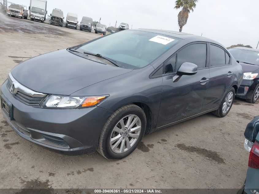 2012 Honda Civic Ex-L VIN: 2HGFB2F90CH529861 Lot: 39406361