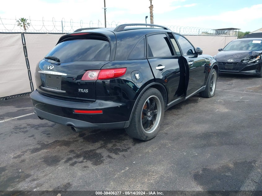 2003 Infiniti Fx45 Options VIN: JNRBS08W83X403764 Lot: 39406377