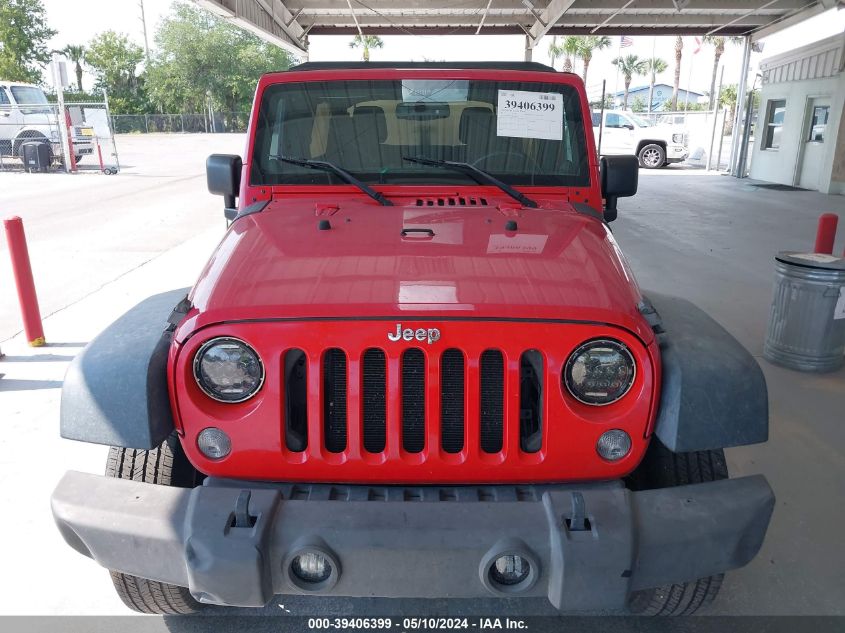 2014 Jeep Wrangler Unlimited Sport VIN: 1C4BJWDG1EL160104 Lot: 39406399