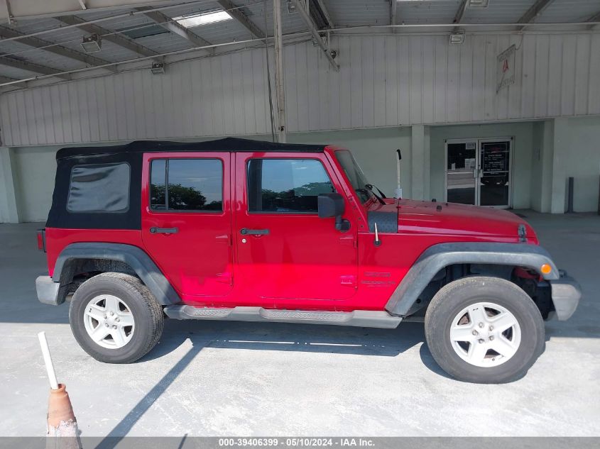 2014 Jeep Wrangler Unlimited Sport VIN: 1C4BJWDG1EL160104 Lot: 39406399