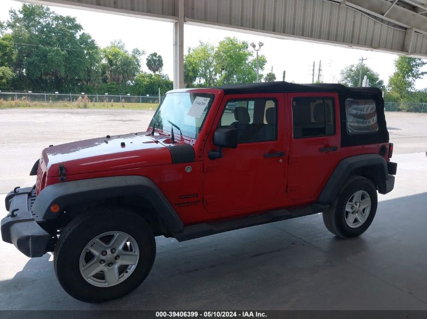 2014 Jeep Wrangler Unlimited Sport VIN: 1C4BJWDG1EL160104 Lot: 39406399