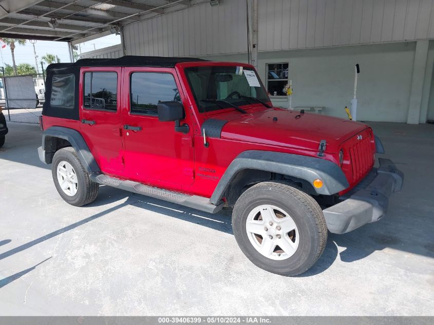 2014 Jeep Wrangler Unlimited Sport VIN: 1C4BJWDG1EL160104 Lot: 39406399