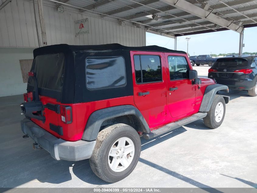 2014 Jeep Wrangler Unlimited Sport VIN: 1C4BJWDG1EL160104 Lot: 39406399