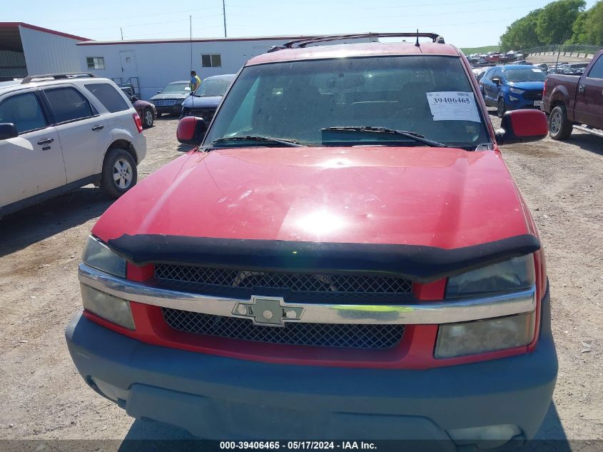 2002 Chevrolet Avalanche 1500 VIN: 3GNEK13TX2G242327 Lot: 39406465