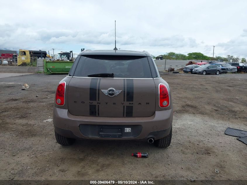 2011 Mini Cooper Countryman VIN: WMWZB3C57BWM01391 Lot: 39406479