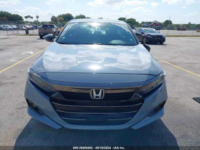 2021 Honda Accord Sport VIN: 1HGCV1F32MA107770 Lot: 39406482