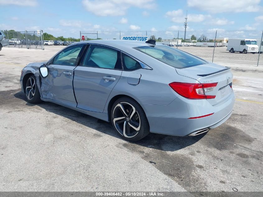 2021 Honda Accord Sport VIN: 1HGCV1F32MA107770 Lot: 39406482