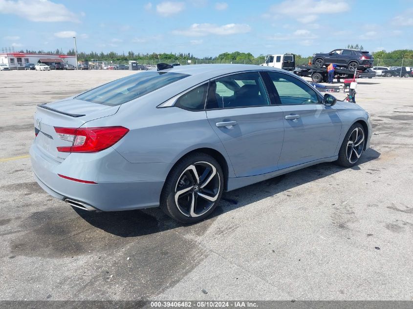 2021 Honda Accord Sport VIN: 1HGCV1F32MA107770 Lot: 39406482