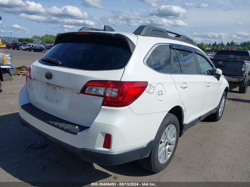 2017 Subaru Outback 2.5I Premium VIN: 4S4BSACC2H3376624 Lot: 39406493