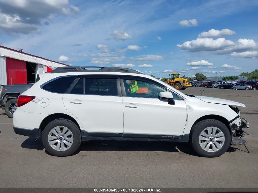 2017 Subaru Outback 2.5I Premium VIN: 4S4BSACC2H3376624 Lot: 39406493