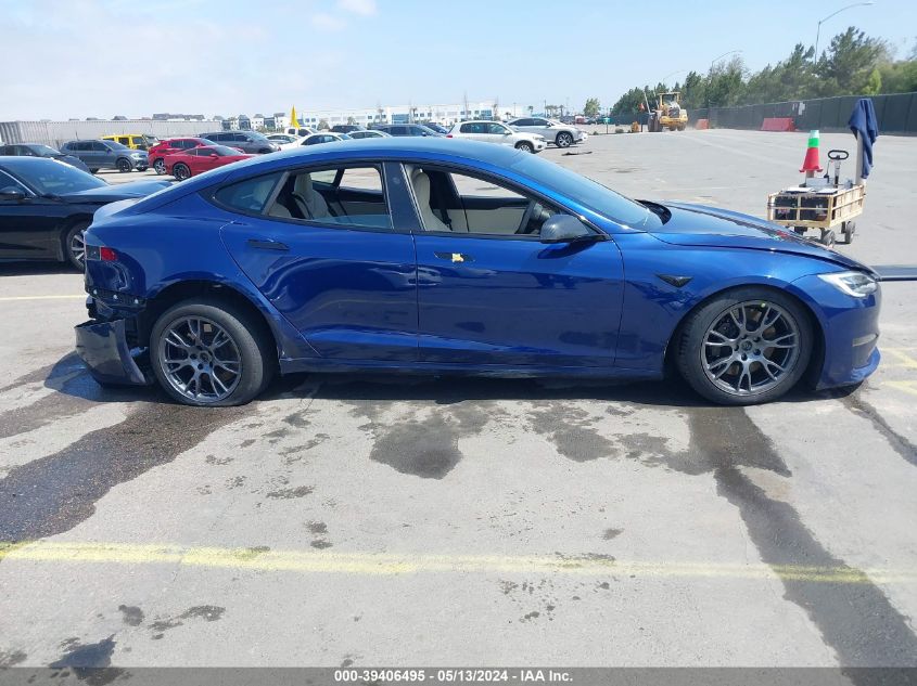 2021 Tesla Model S Long Range Dual Motor All-Wheel Drive VIN: 5YJSA1E51MF442874 Lot: 39406495