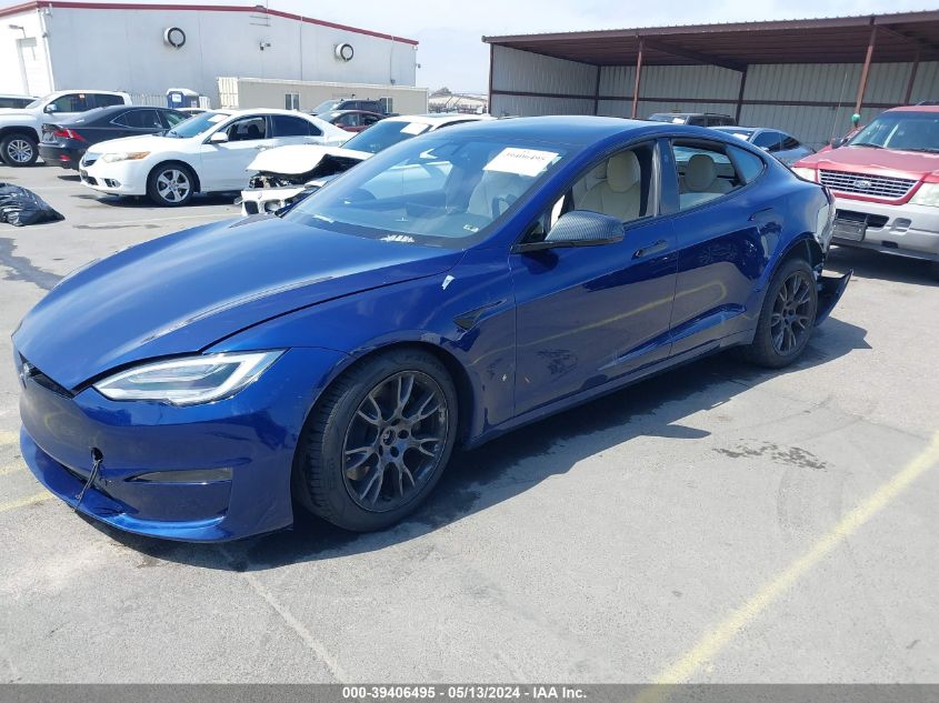 2021 Tesla Model S Long Range Dual Motor All-Wheel Drive VIN: 5YJSA1E51MF442874 Lot: 39406495