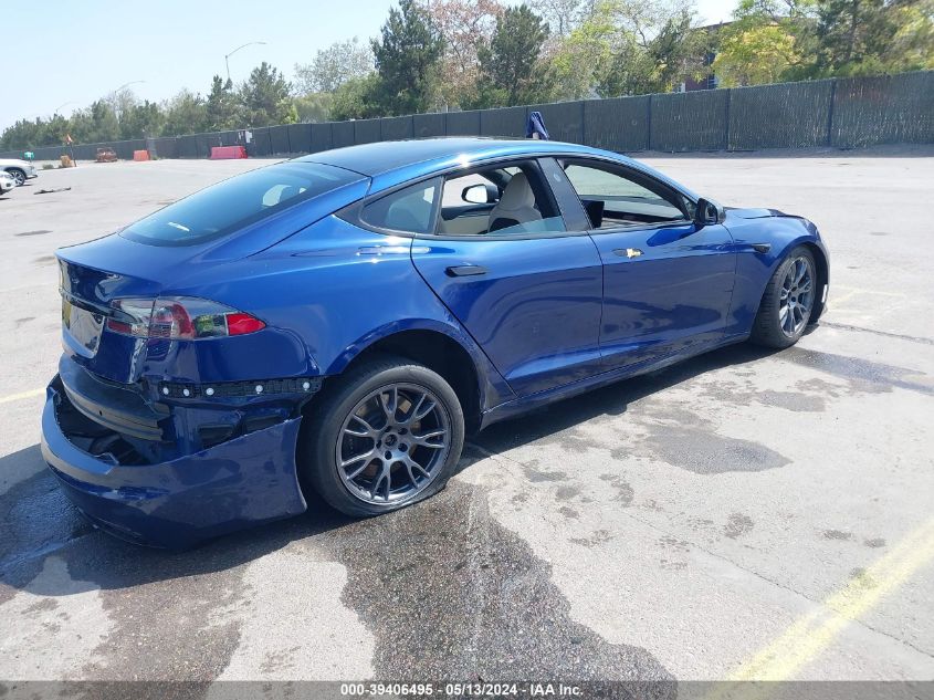 2021 Tesla Model S Long Range Dual Motor All-Wheel Drive VIN: 5YJSA1E51MF442874 Lot: 39406495