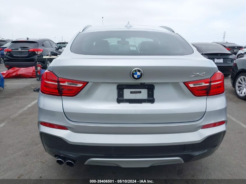 2015 BMW X4 xDrive35I VIN: 5UXXW5C56F0E87930 Lot: 39406501