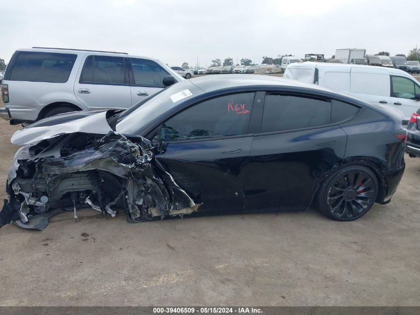 2023 Tesla Model Y Awd/Performance Dual Motor All-Wheel Drive VIN: 7SAYGDEF7PF641342 Lot: 39406509