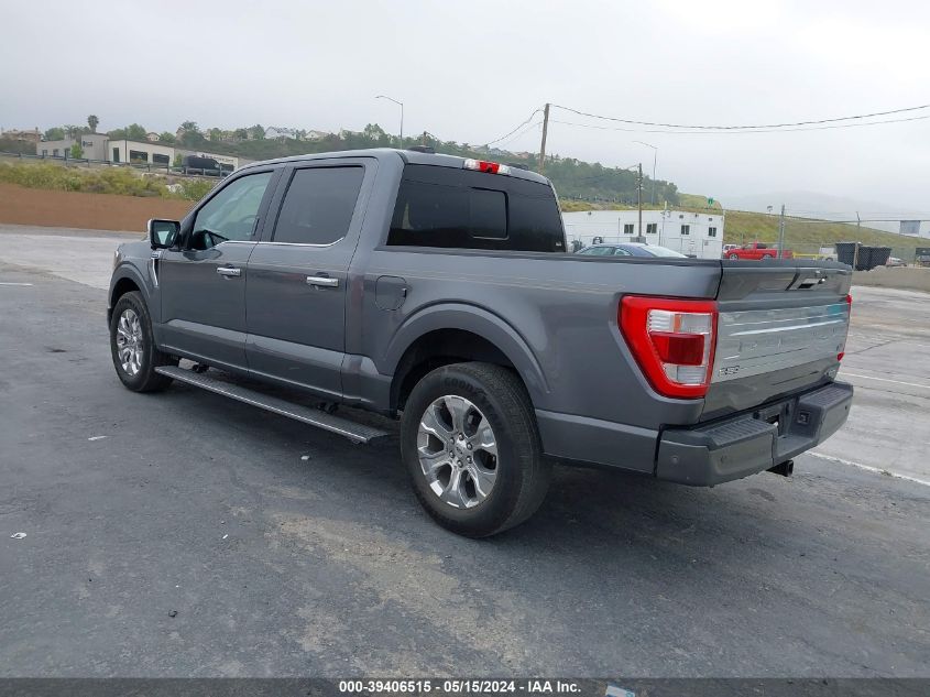 2021 FORD F-150 PLATINUM - 1FTEW1C84MFB62695