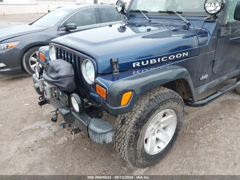 2003 Jeep Wrangler Rubicon VIN: 1J4FA69S43P328087 Lot: 39406523