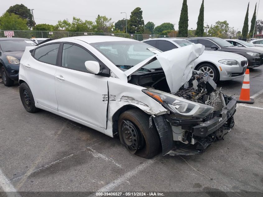 2016 HYUNDAI ELANTRA SE/SPORT/LIMITED - 5NPDH4AE5GH716045