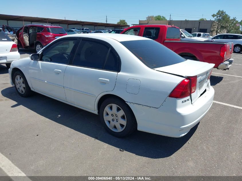 2001 Honda Civic Ex VIN: 2HGES26771H616518 Lot: 39406540