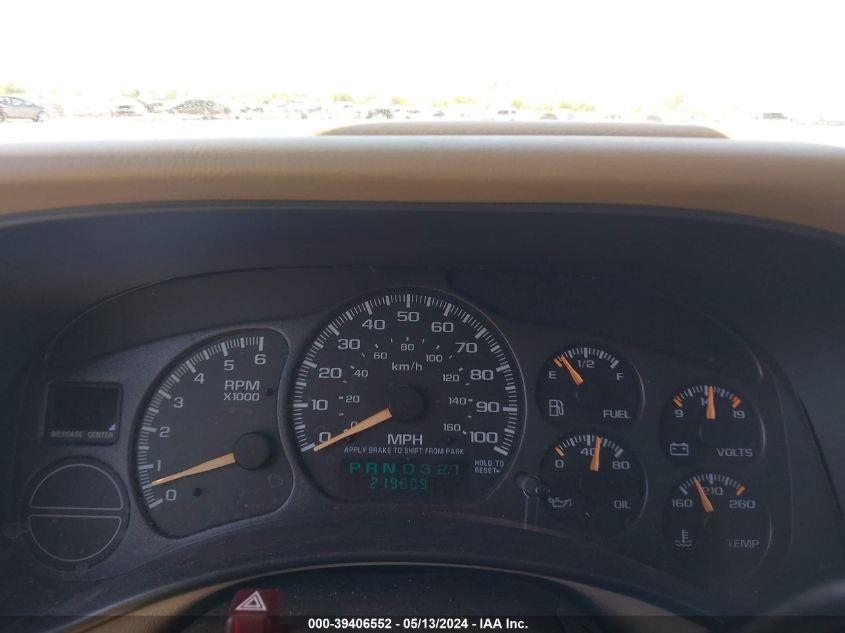 2001 Chevrolet Tahoe Lt VIN: 1GNEK13T31R221981 Lot: 39406552