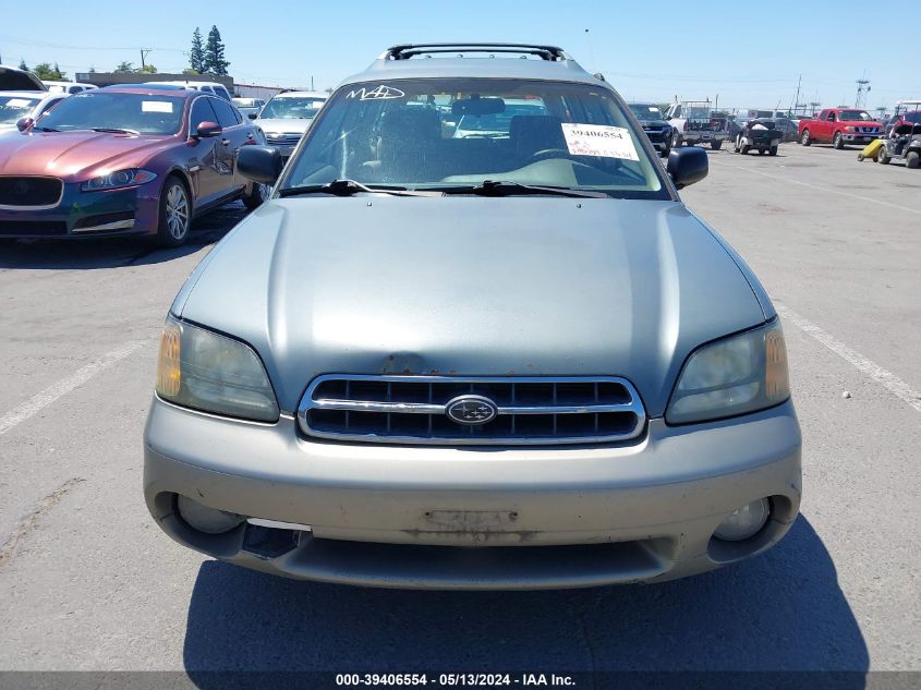 2001 Subaru Outback VIN: 4S3BH665X17673054 Lot: 39406554