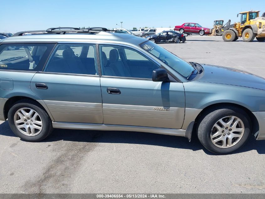 2001 Subaru Outback VIN: 4S3BH665X17673054 Lot: 39406554