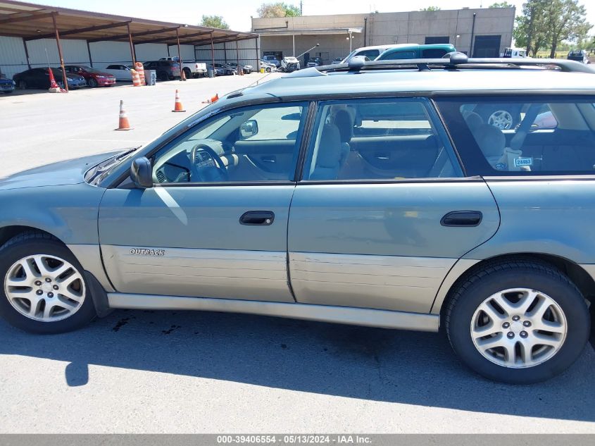 2001 Subaru Outback VIN: 4S3BH665X17673054 Lot: 39406554