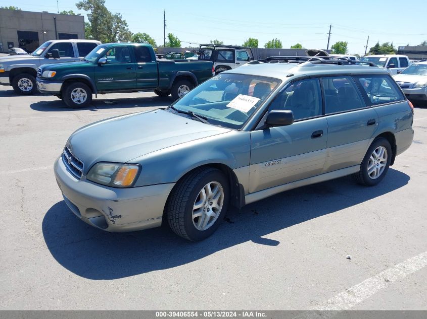 2001 Subaru Outback VIN: 4S3BH665X17673054 Lot: 39406554