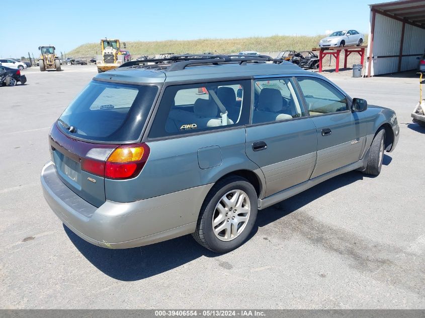 2001 Subaru Outback VIN: 4S3BH665X17673054 Lot: 39406554