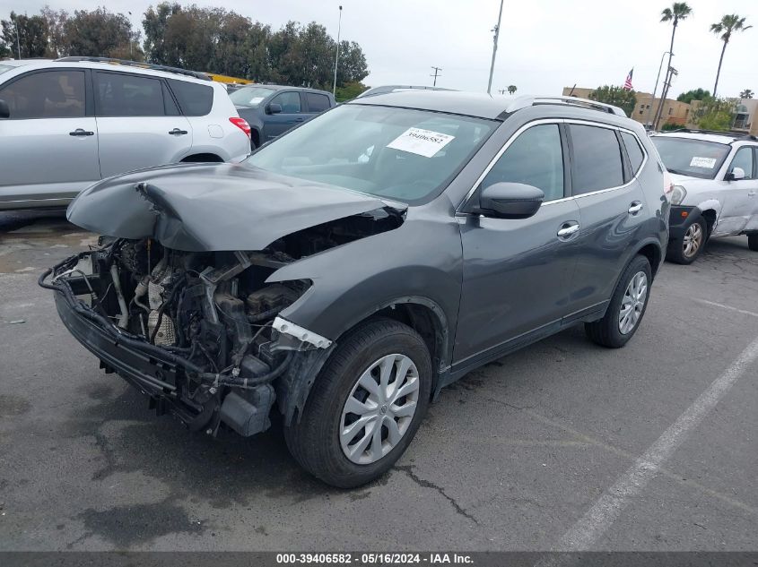 2016 Nissan Rogue S VIN: JN8AT2MT1GW004436 Lot: 39406582