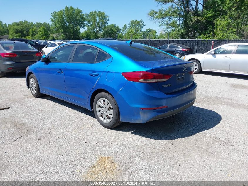 2017 Hyundai Elantra Se VIN: KMHD74LF3HU109170 Lot: 39406592