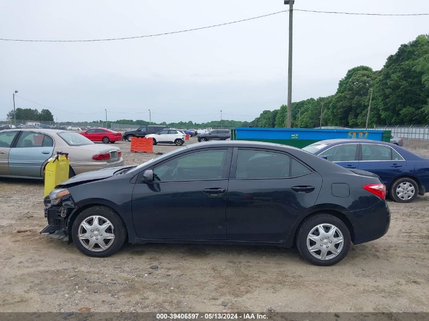 VIN 2T1BURHE1JC015535 2018 TOYOTA COROLLA LE