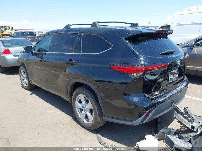 2022 Toyota Highlander Le VIN: 5TDZZRAH7NS543498 Lot: 39406603