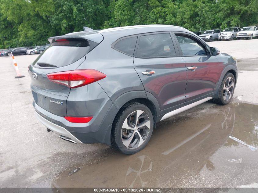 2016 Hyundai Tucson Limited VIN: KM8J33A28GU133651 Lot: 39406610