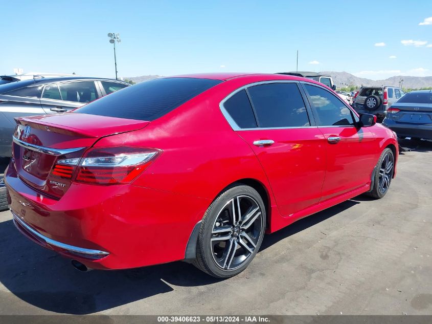 2017 Honda Accord Sport VIN: 1HGCR2F57HA041749 Lot: 39406623