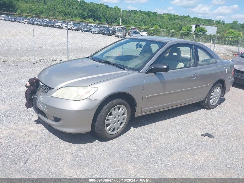 2004 Honda Civic Lx VIN: 1HGEM225X4L033706 Lot: 39406647