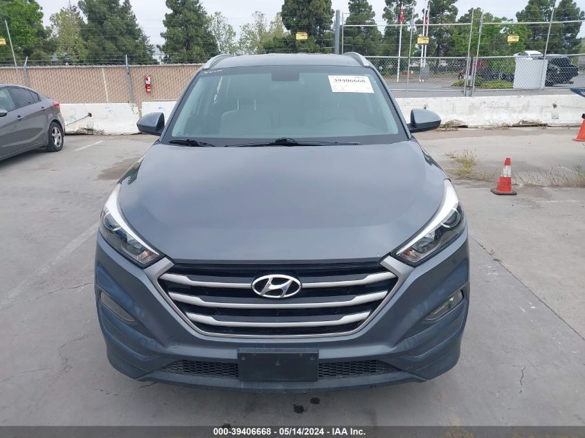 2018 Hyundai Tucson Limited/Sport And Eco/Se VIN: KM8J33A43JV767233 Lot: 39406668