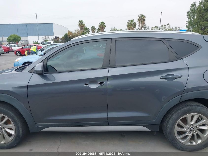 2018 Hyundai Tucson Limited/Sport And Eco/Se VIN: KM8J33A43JV767233 Lot: 39406668