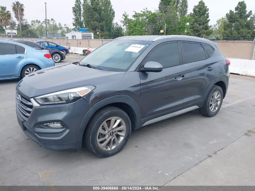 2018 Hyundai Tucson Limited/Sport And Eco/Se VIN: KM8J33A43JV767233 Lot: 39406668