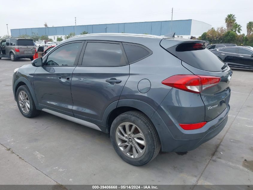 2018 Hyundai Tucson Limited/Sport And Eco/Se VIN: KM8J33A43JV767233 Lot: 39406668