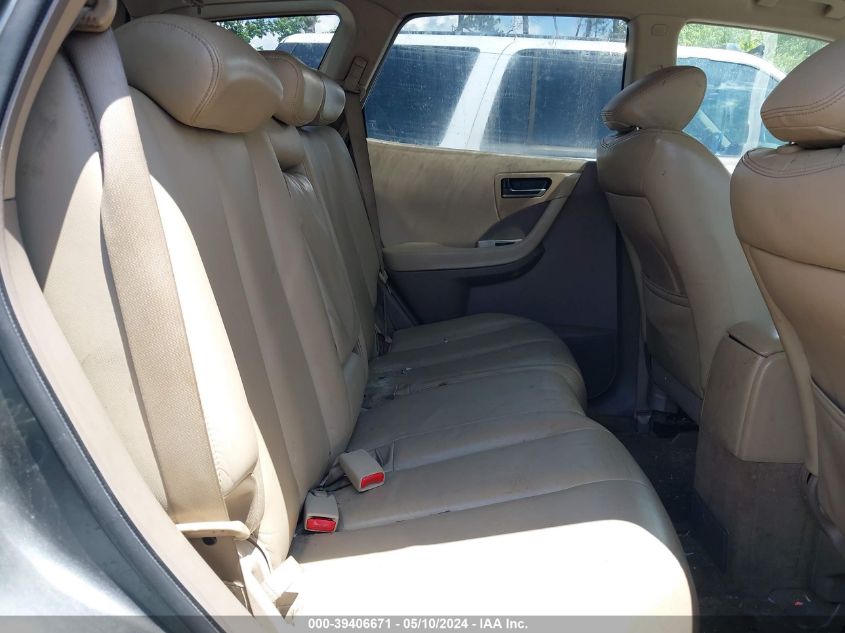 2005 Nissan Murano Sl VIN: JN8AZ08T95W330382 Lot: 39406671