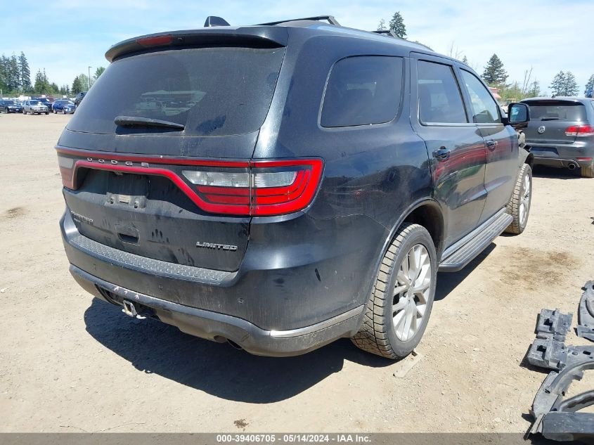 2016 Dodge Durango Limited VIN: 1C4RDJDG0GC315768 Lot: 39406705