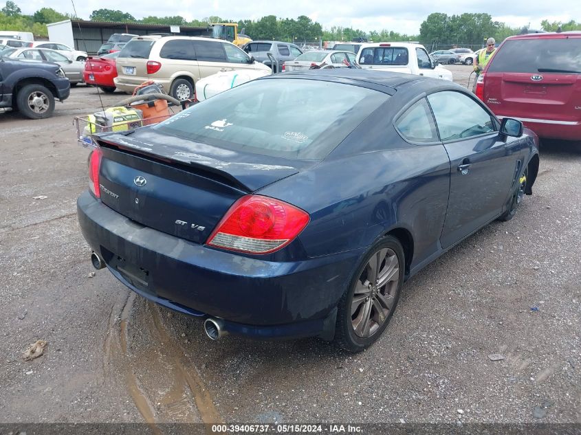 2006 Hyundai Tiburon Gt/Gt Limited/Se VIN: KMHHN65FX6U191833 Lot: 39406737