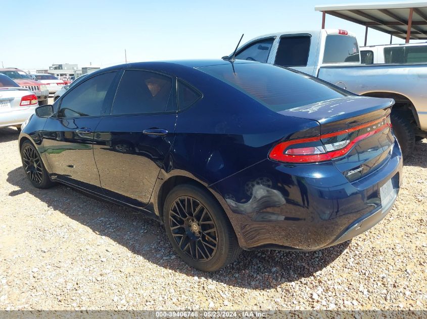 2015 Dodge Dart Sxt VIN: 1C3CDFBB3FD265553 Lot: 39406748