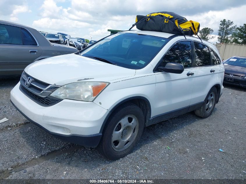 2010 Honda Cr-V Lx VIN: 3CZRE3H35AG705621 Lot: 39406764