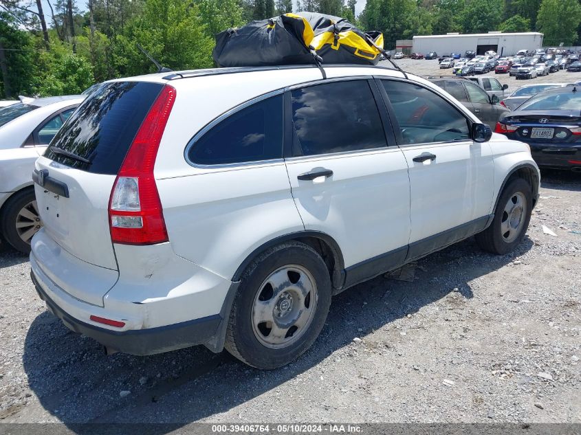 2010 Honda Cr-V Lx VIN: 3CZRE3H35AG705621 Lot: 39406764