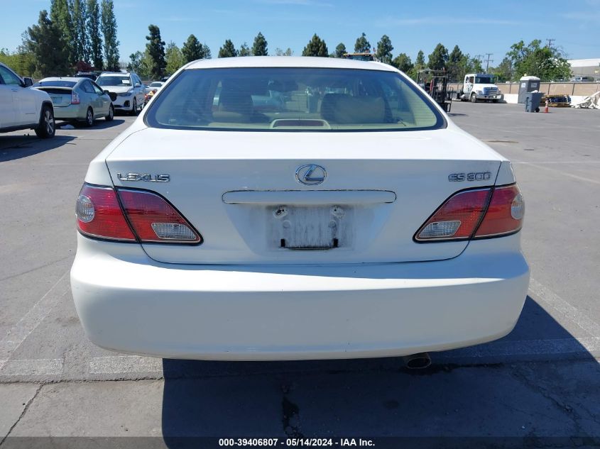 2003 Lexus Es 300 VIN: JTHBF30G536004857 Lot: 39406807