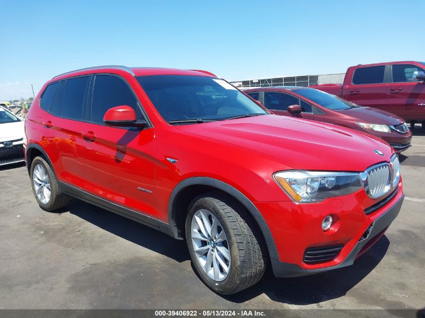 2017 BMW X3 Sdrive28I VIN: 5UXWZ7C30H0V91777 Lot: 39406922